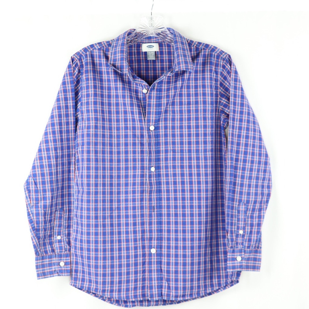 OldNavy Plaid Button Down for boys